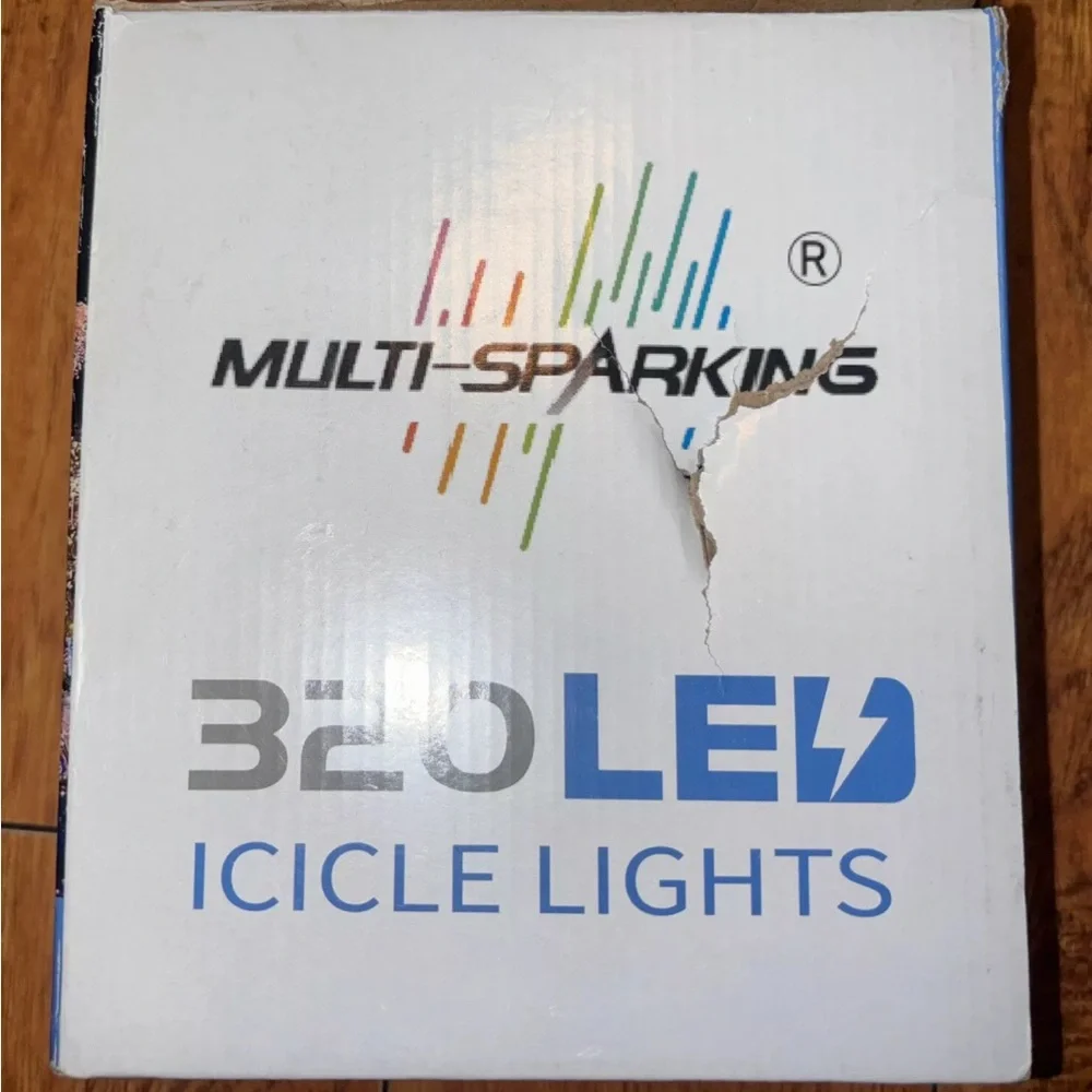 Icicle Christmas Lights 8 Motion Effects Waterproof 320 LED 29.4 Ft